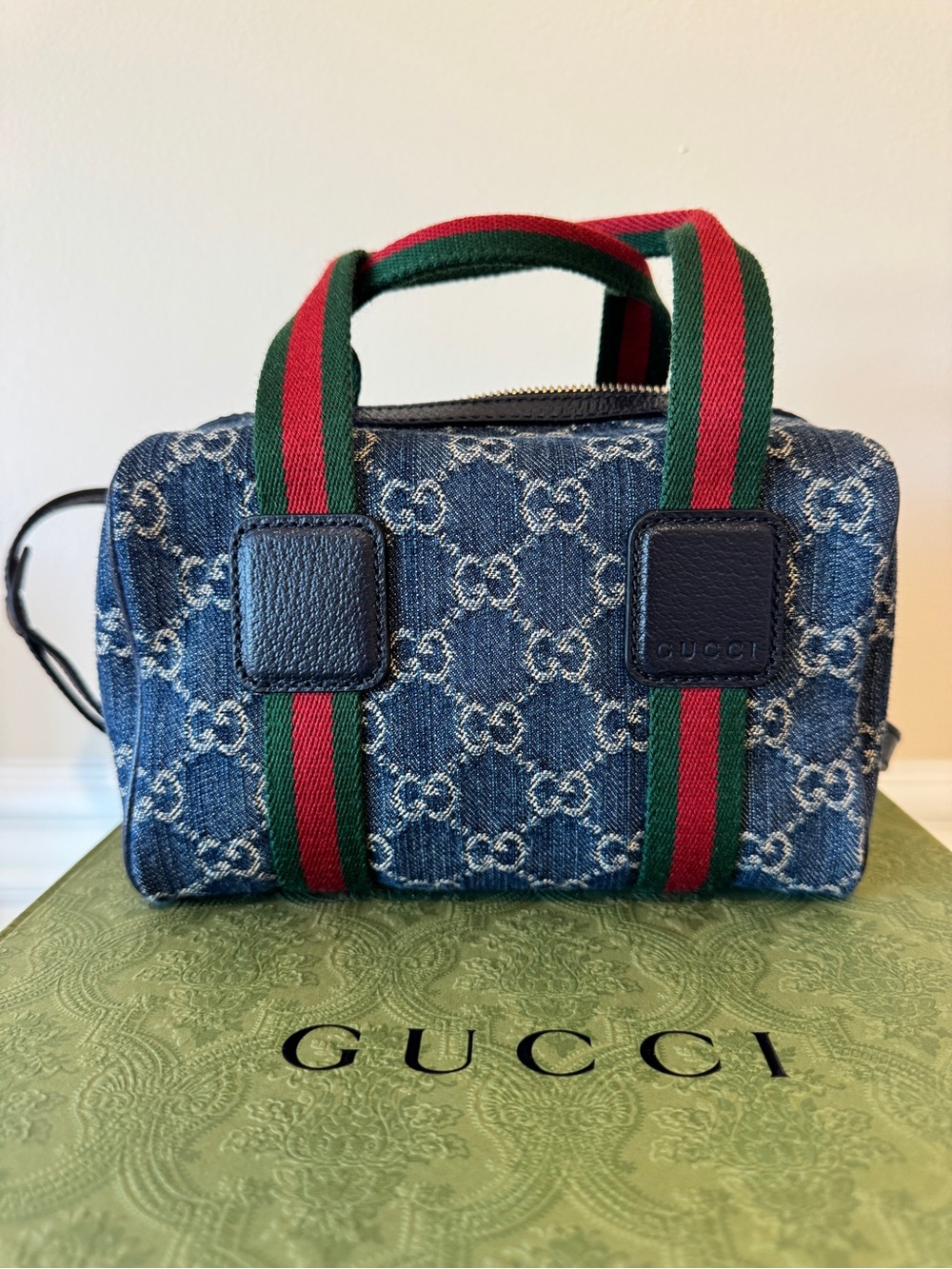 Gucci Denim Crossbody Top Handle Bag - Picture 7 of 7